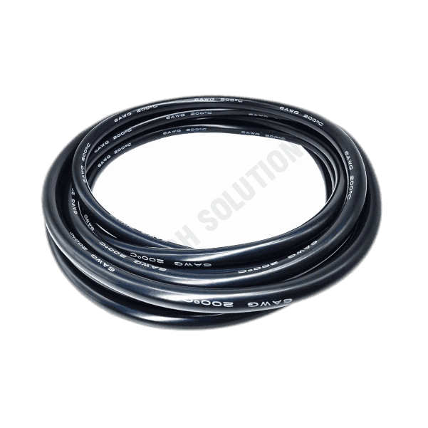 SILICONE WIRE 6AWG BLACK