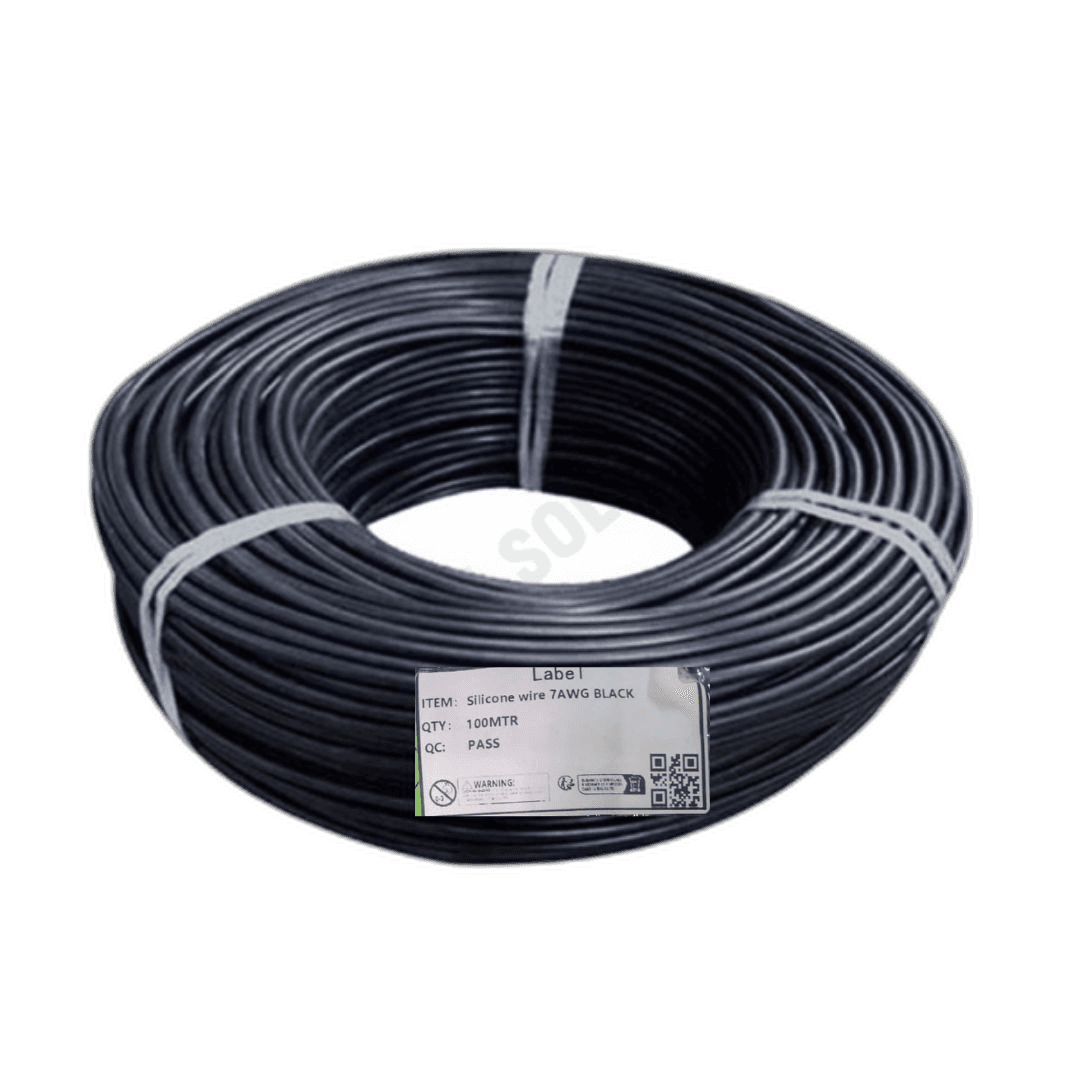 SILICONE WIRE 7AWG BLACK