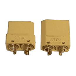 CONNECTOR XT90 (M+F) WITH CAP