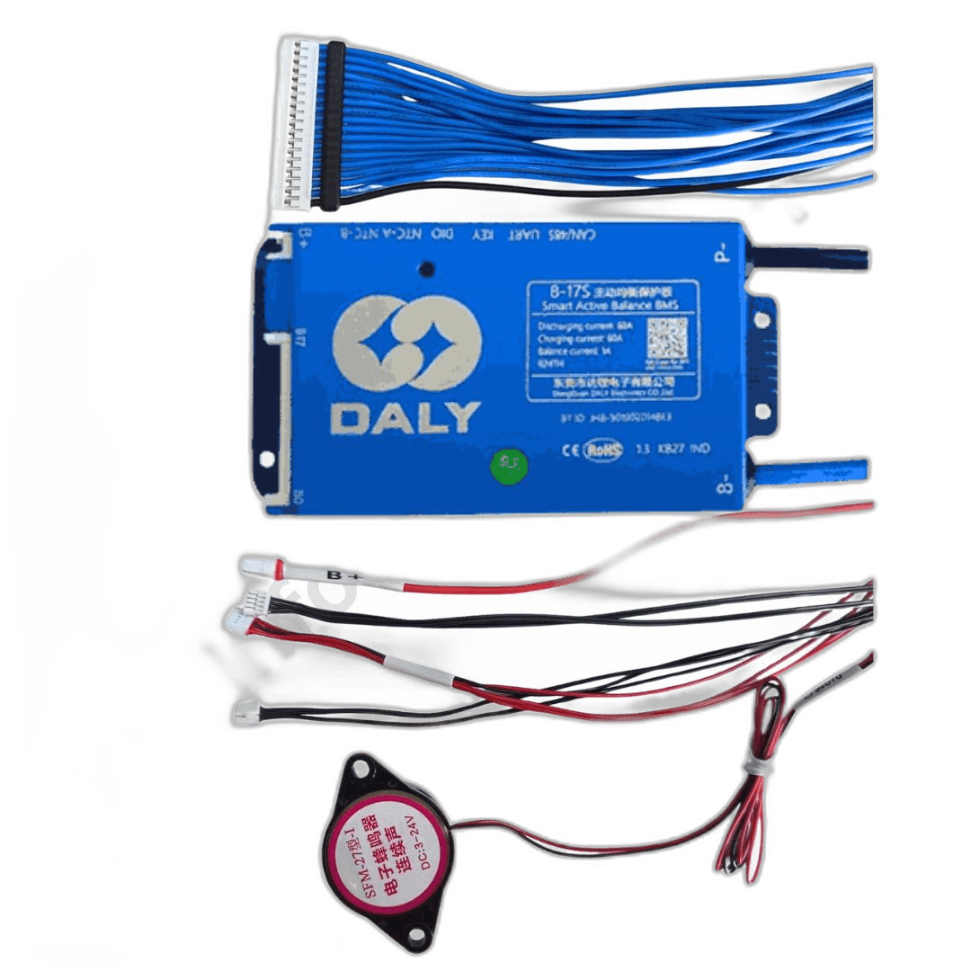 DALY SMART 8S-17S - 60AMP BMS - Inbuilt Balancer & Bluetooth - 485+Can
