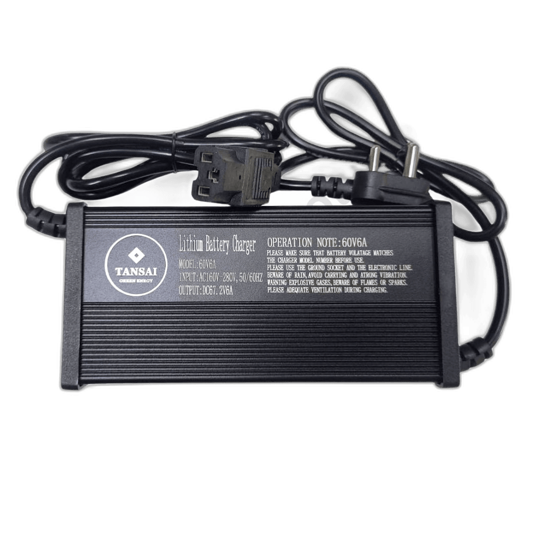 E-SCOOTY CHARGER 67.2V - 6AMP (ALUMINIUM CASE) Non Warranty