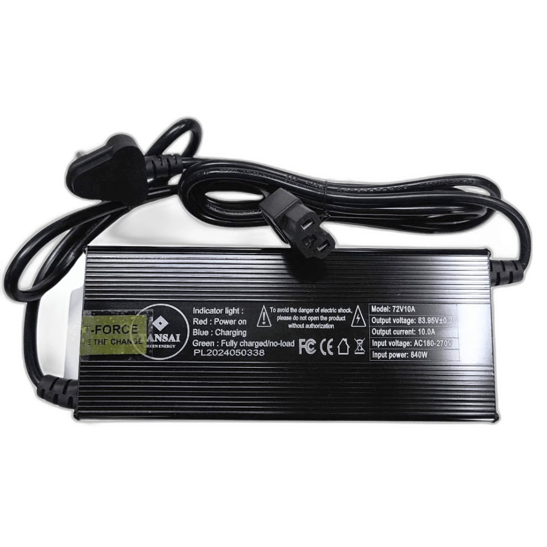 E-SCOOTY CHARGER 83.95V - 10AMP (ALUMINIUM CASE) Non Warranty