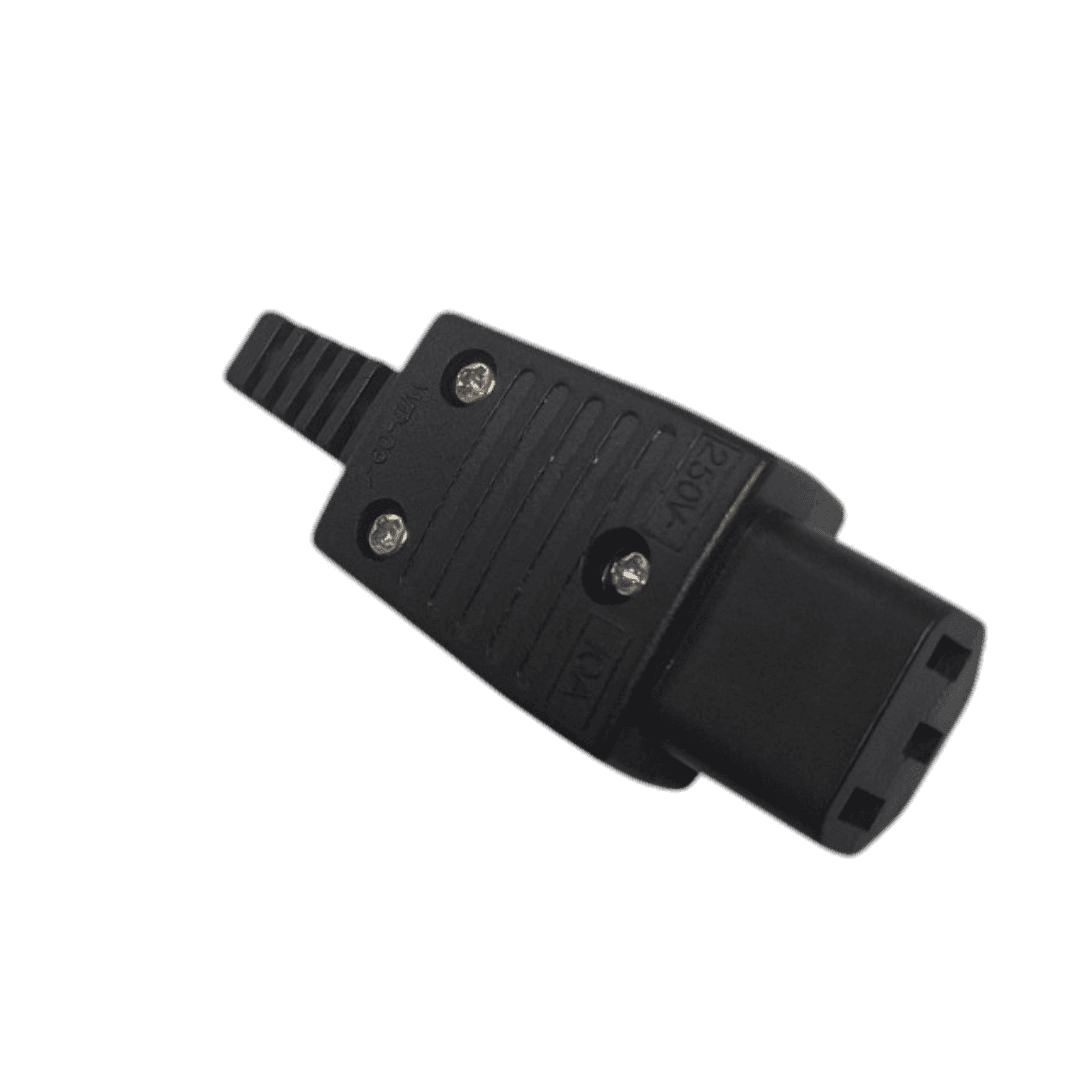 IEC FEMALE CONNECTOR 3-PIN WITHOUT WIRE