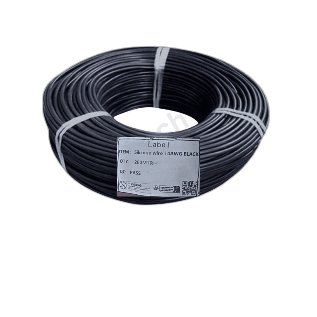 SILICONE WIRE 14AWG BLACK