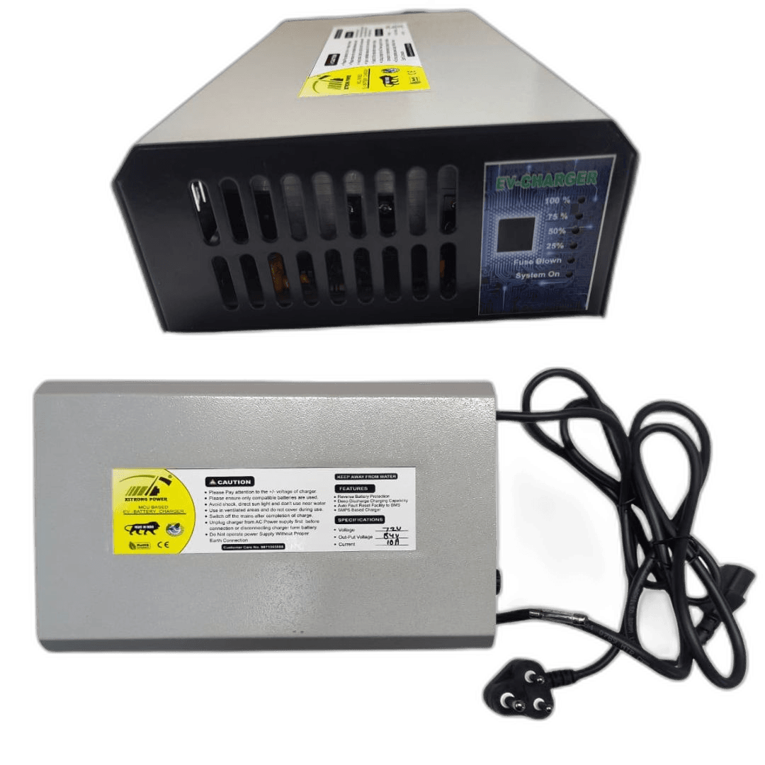 XSTRONG POWER E-SCOOTY CHARGER 84V - 10Amp (ALUMINIUM CASE) With warranty